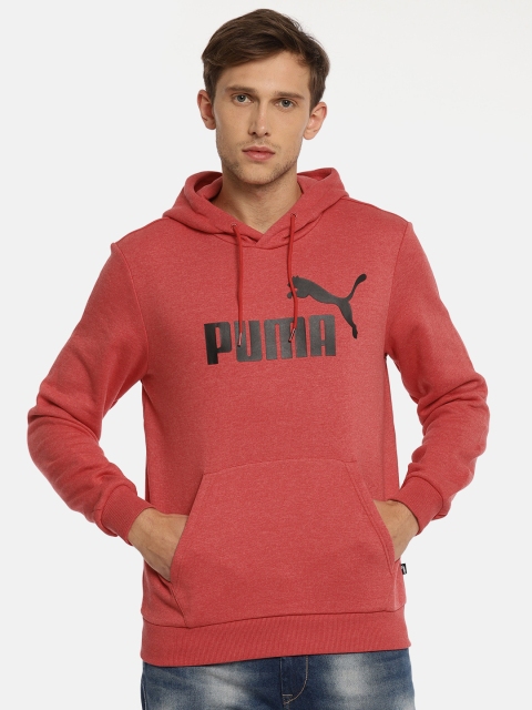 

Puma Men Red Solid Elevated ESS Hoody FL Hooded Sweatshirt