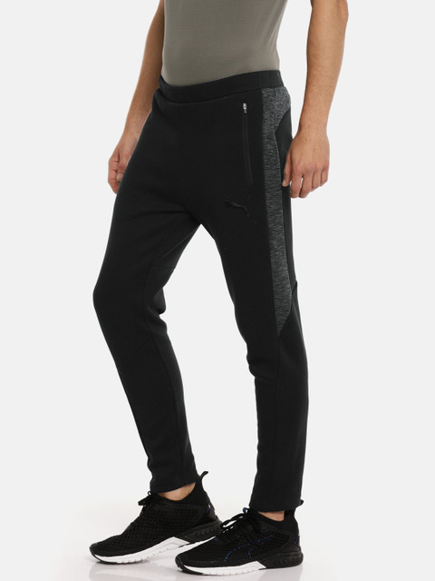

Puma Men Black Solid Evostripe Slim Fit Track Pants