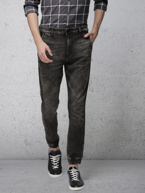 

Ecko Unltd Men Black Mid-Rise Clean Look Stretchable Jogger Jeans