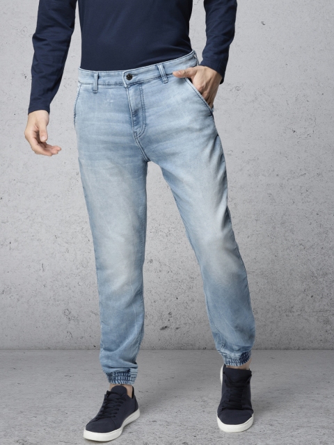 

Ecko Unltd Men Blue Mid-Rise Clean Look Stretchable Jogger Jeans