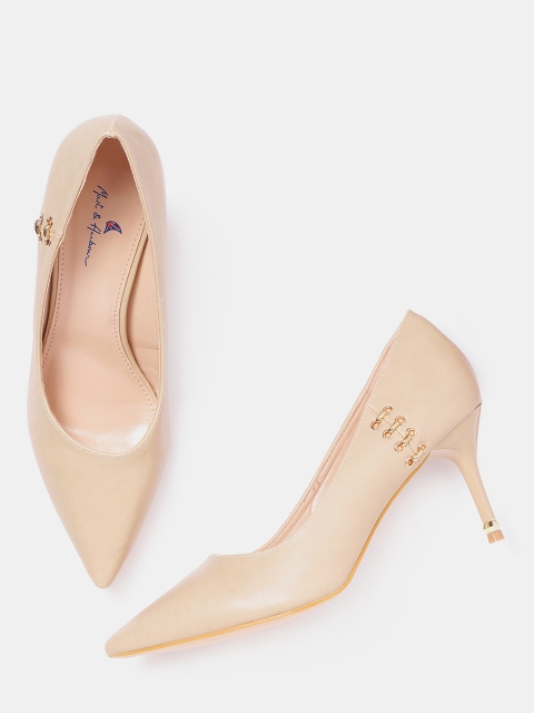 

Mast & Harbour Women Beige Solid Pumps