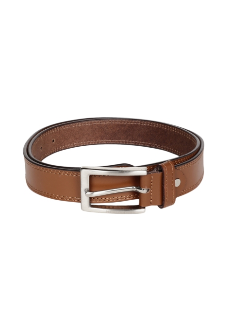 

Peter England Men Brown Leather Solid Belt