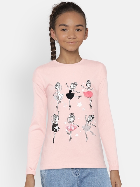 

United Colors of Benetton Pink Printed Round Neck T-shirt