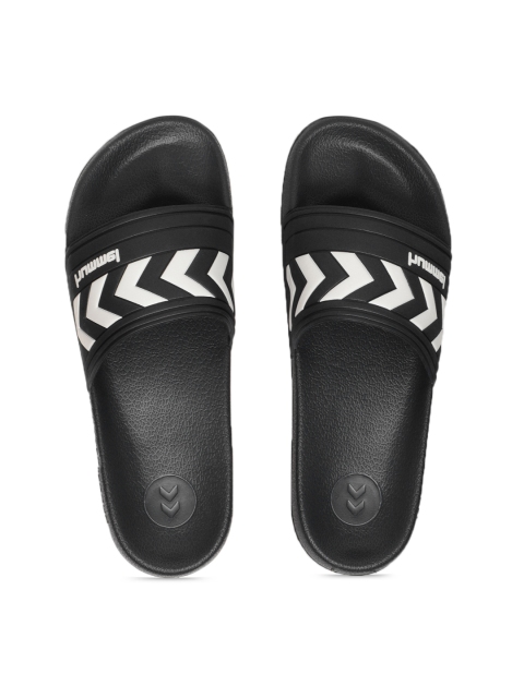 

hummel Unisex Black Solid Sliders