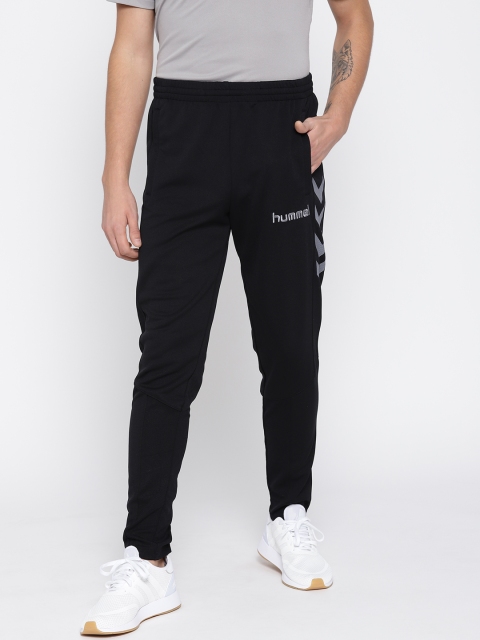 

hummel Men Black Solid Football Track Pants