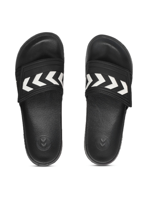 

hummel Unisex Black Solid Sliders