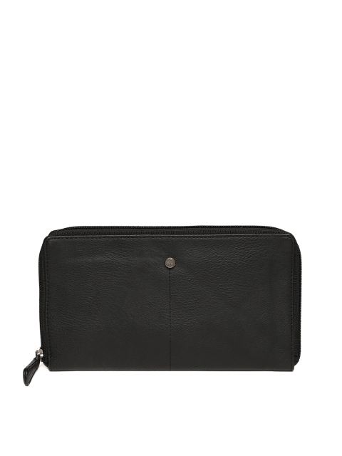 

Baggit Men Black Solid Zip Around Wallet