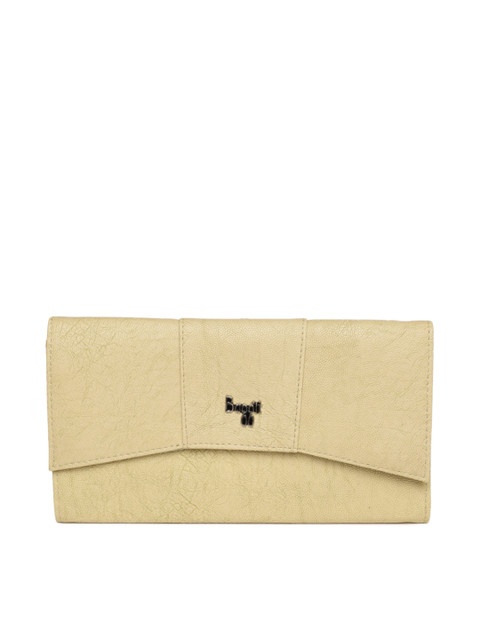 

Baggit Women Beige ARIEL Y G Z GLAND Textured Three Fold Wallet
