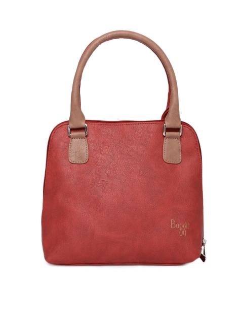 

Baggit Red & Pink Solid Handheld Bag