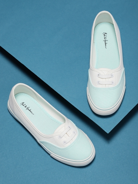 

Mast & Harbour Women Blue Slip-On Sneakers