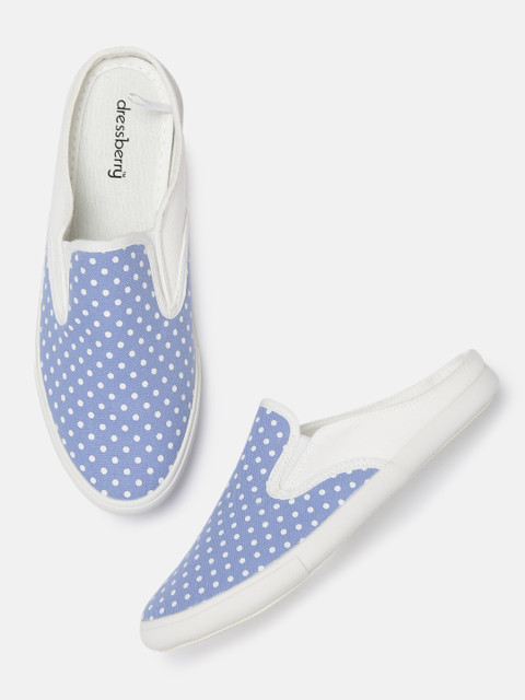 

DressBerry Women Blue Printed Slip On Sneakers