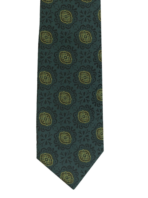 

The Tie Hub Green Printed Broad Tie