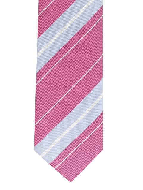 

The Tie Hub Pink & Blue Striped Broad Tie