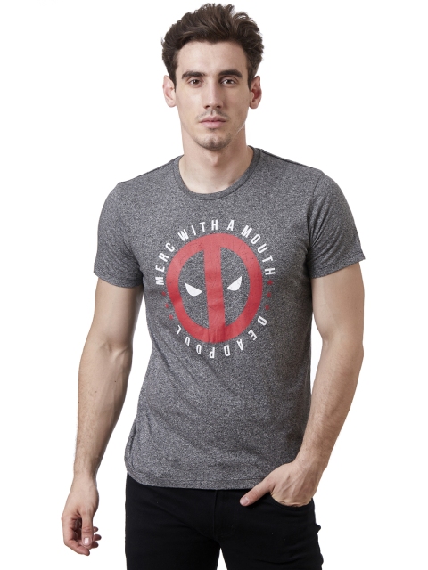 

Free Authority Men Deadpool Printed T-Shirt, Black
