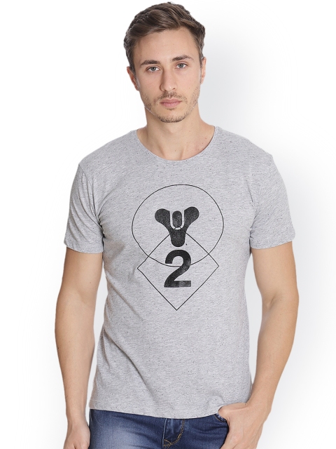 

Free Authority Crew Neck Grey Men Tshirt
