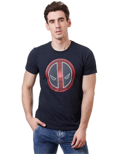 

Free Authority Deadpool featured Navy Tshirt for Men, Navy blue