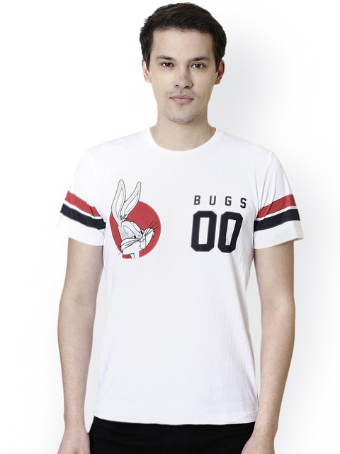 

Free Authority Men White Looney Tunes Printed T-shirt