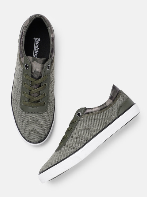 

Roadster Men Olive Green Sneakers