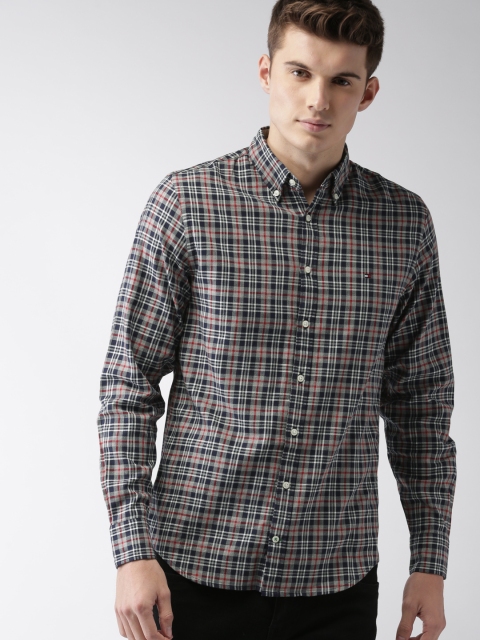 

Tommy Hilfiger Men Multicoloured Regular Fit Checked Casual Shirt, Multi