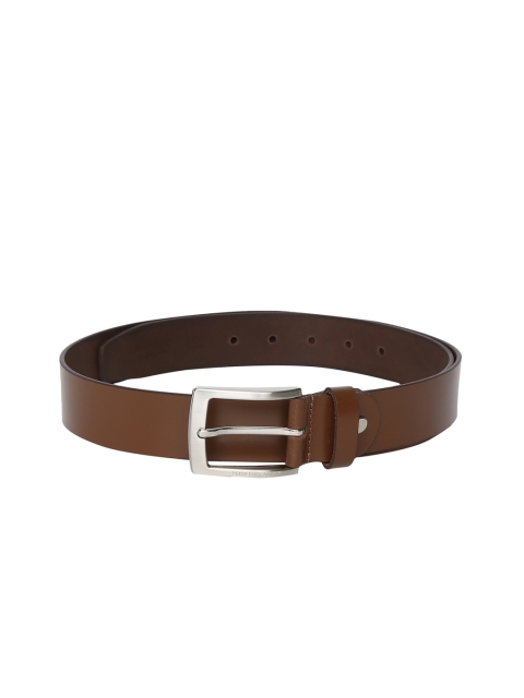 

Peter England Men Tan Solid Belt