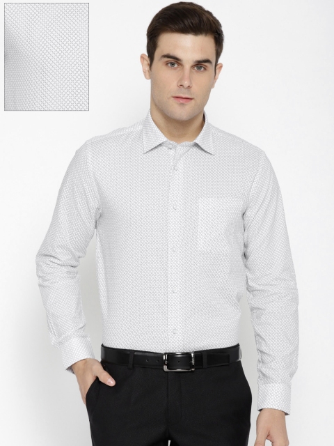 

Blackberrys Men White & Black Slim Fit Printed Casual Shirt