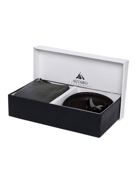 

Alvaro Castagnino Men Black & Brown Accessory Gift Set