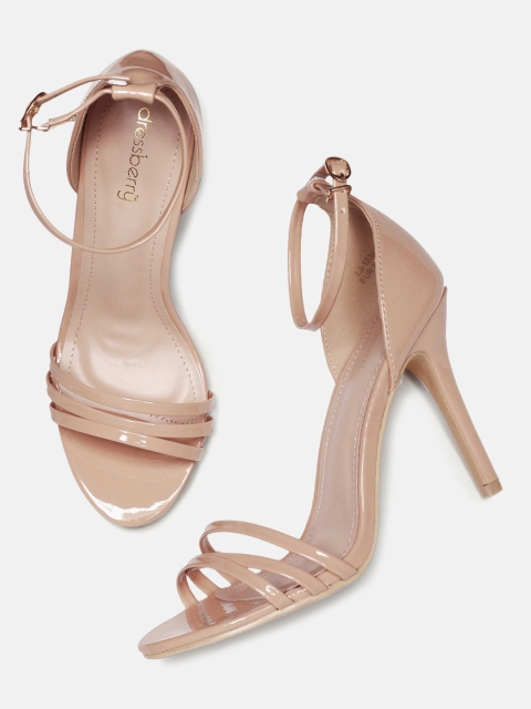 

DressBerry Women Nude-Coloured Solid Sandals