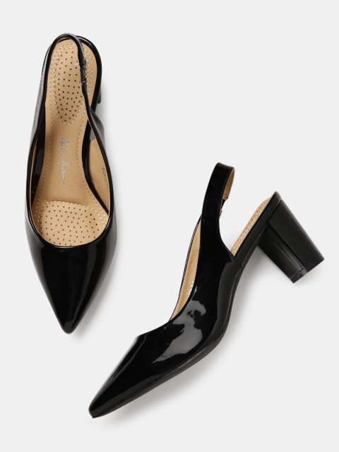 

Mast & Harbour Women Black Solid Pumps