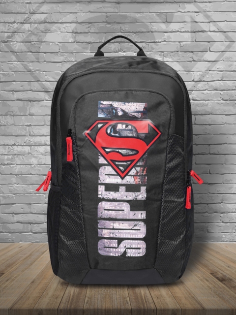 

Kook N Keech Superman Unisex Black Graphic Print Laptop Backpack