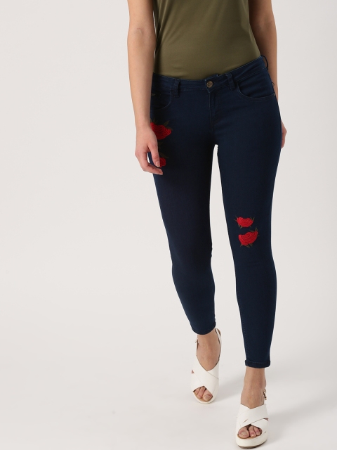 

Ms.Taken Women Blue Skinny Fit Mid-Rise Clean Look Stretchable Jeans