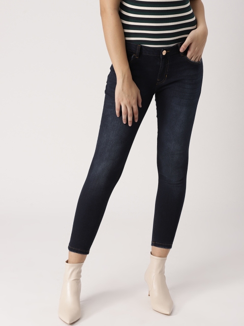 

Ms.Taken Women Navy Blue Skinny Fit Mid-Rise Clean Look Stretchable Jeans