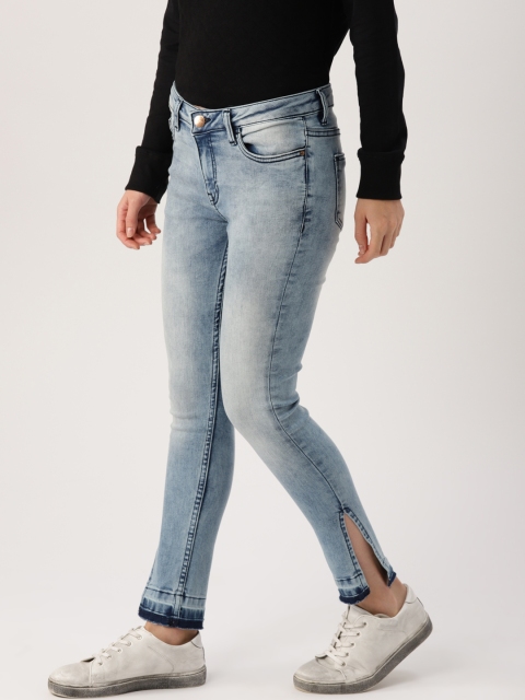

Ms.Taken Women Blue Skinny Fit Mid-Rise Clean Look Stretchable Jeans