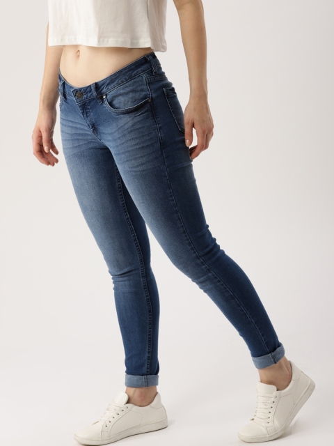 

Ms.Taken Women Blue Regular Fit Mid-Rise Clean Look Stretchable Jeans