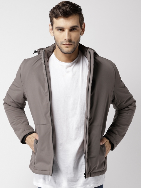 

Fort Collins Men Taupe Solid Padded Jacket