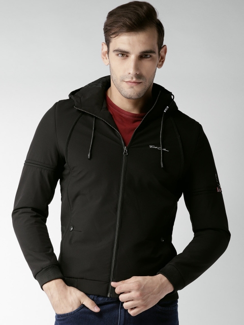 

Fort Collins Men Black Solid Bomber Jacket