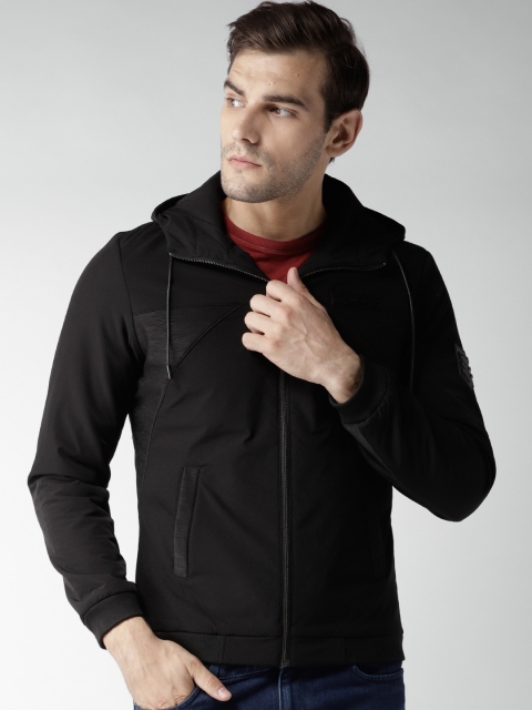 

Fort Collins Men Black Solid Bomber Jacket