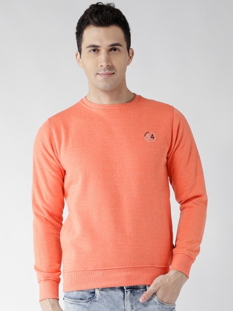 

Fort Collins Men Orange Solid Sweatshirt