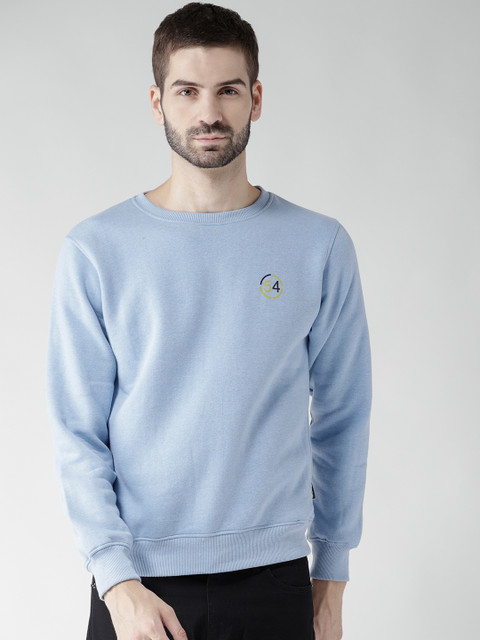 

Fort Collins Men Blue Solid Sweatshirt