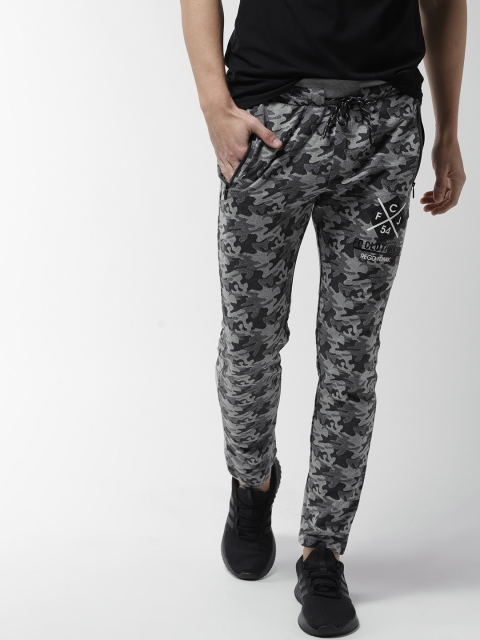 

Fort Collins Men Grey Self-Design Track Pants