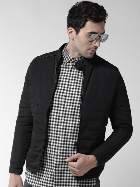 

Fort Collins Men Black Solid Padded Jacket