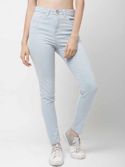 

Tokyo Talkies Women Blue Super Skinny Fit Mid-Rise Clean Look Jeans