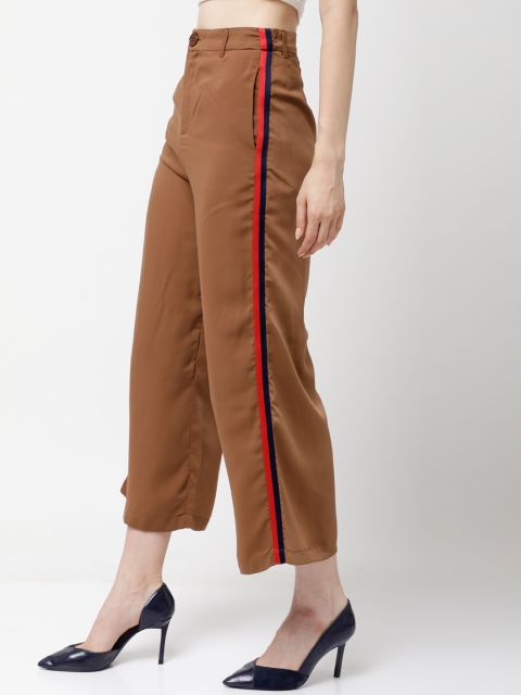 

Tokyo Talkies Women Brown Regular Fit Solid Culottes