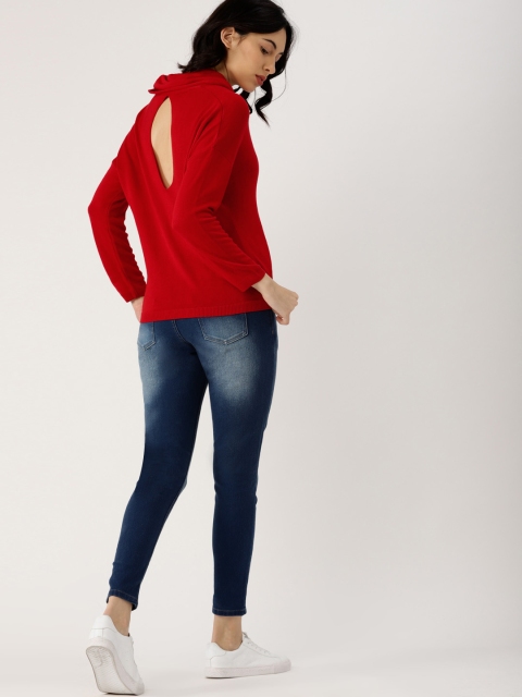 

Ms.Taken by Kriti Sanon Women Red Solid Sweater