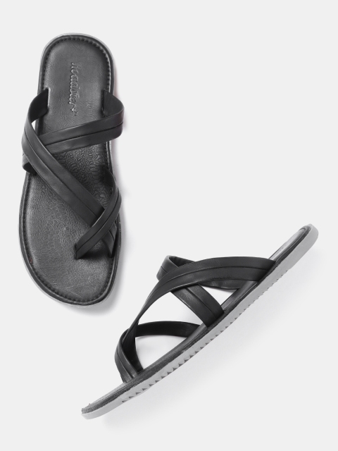 

Roadster Men Black Comfort Sandals