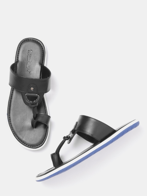 

Roadster Men Black Comfort Sandals