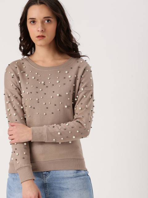 

Ms.Taken Women Pink Solid Sweatshirt