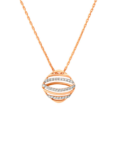 

Mia by Tanishq 14KT Rose Gold Diamond Pendant