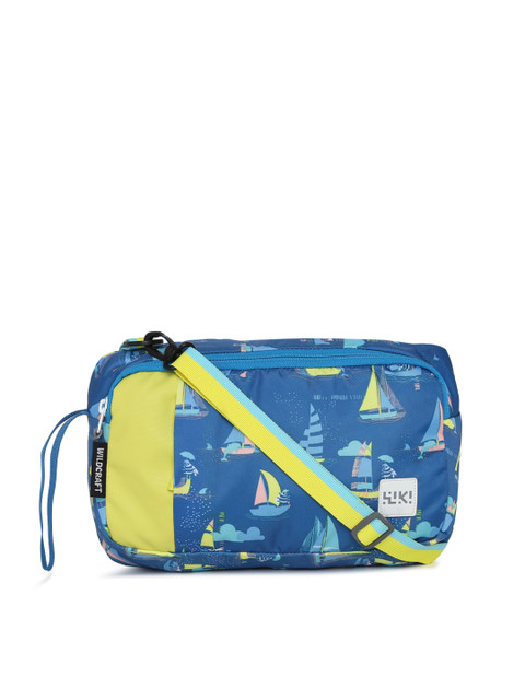 

Wildcraft Men Blue & Green Wristlet M Travel Pouch
