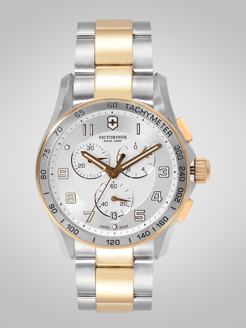 

Victorinox Men Silver-Toned Swiss Chronograph Watch 241687