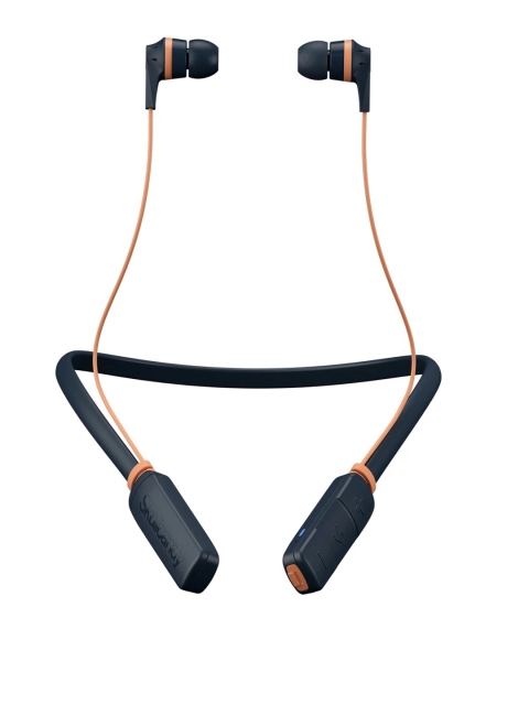 

Skullcandy Black & Orange INK'D Wireless In-Ear Headphones with Mic